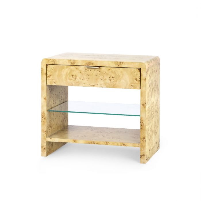 Emil 1-Drawer Side Table, Burl | Emil Collection | Villa & House