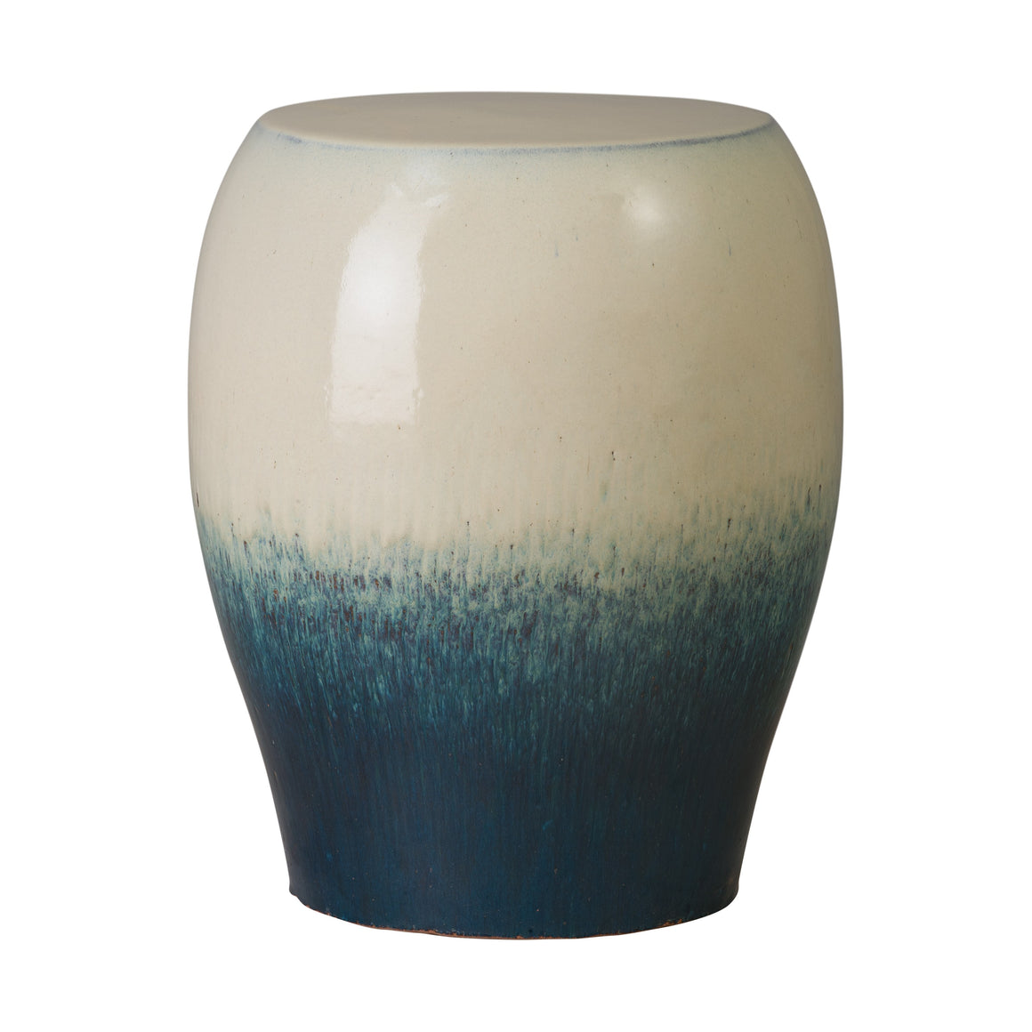 Seiji Garden Stool/Table with Bayside Blue/Green Glaze