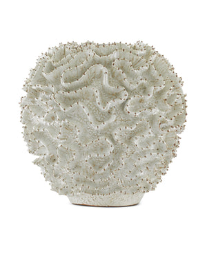 Swirl Small White Vase