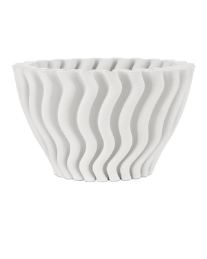 Ripple White Vase