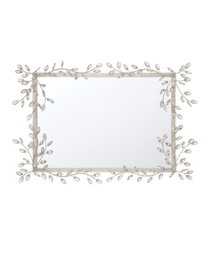 Forget-Me-Not Silver Rectangular Mirror