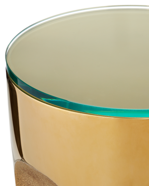 Lemy Brass Drinks Table