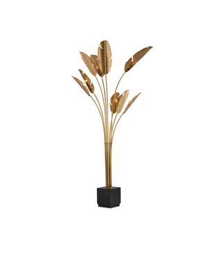 Tropical Grande Brass Floor Lamp