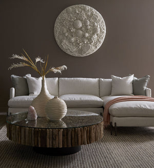 Manhattan Coffee Table, Round, with Glass