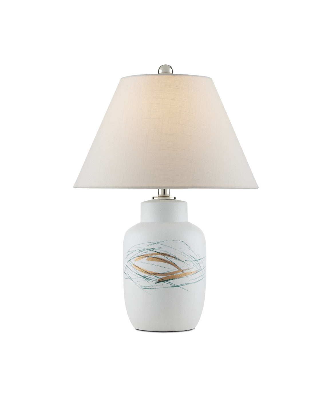 Oculus White Table Lamp