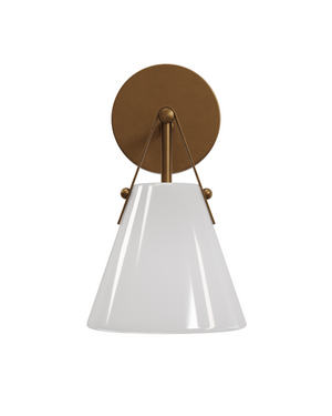 Bronwen Brass Bath Wall Sconce