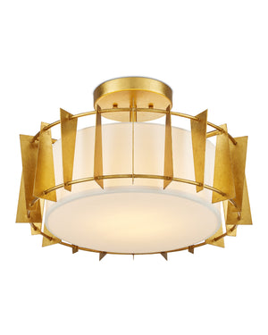 Berwick Gold Semi-Flush Mount