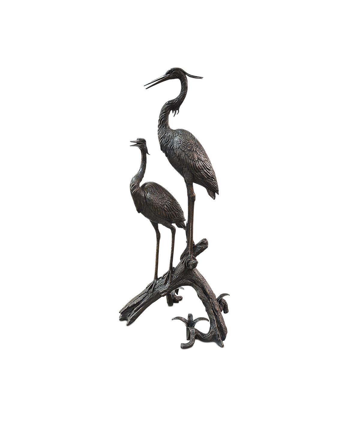 Herons on Branch Bronze