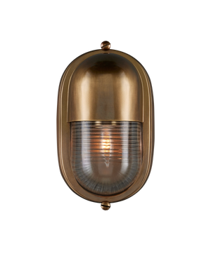 Maritime Brass Outdoor Wall Sconce