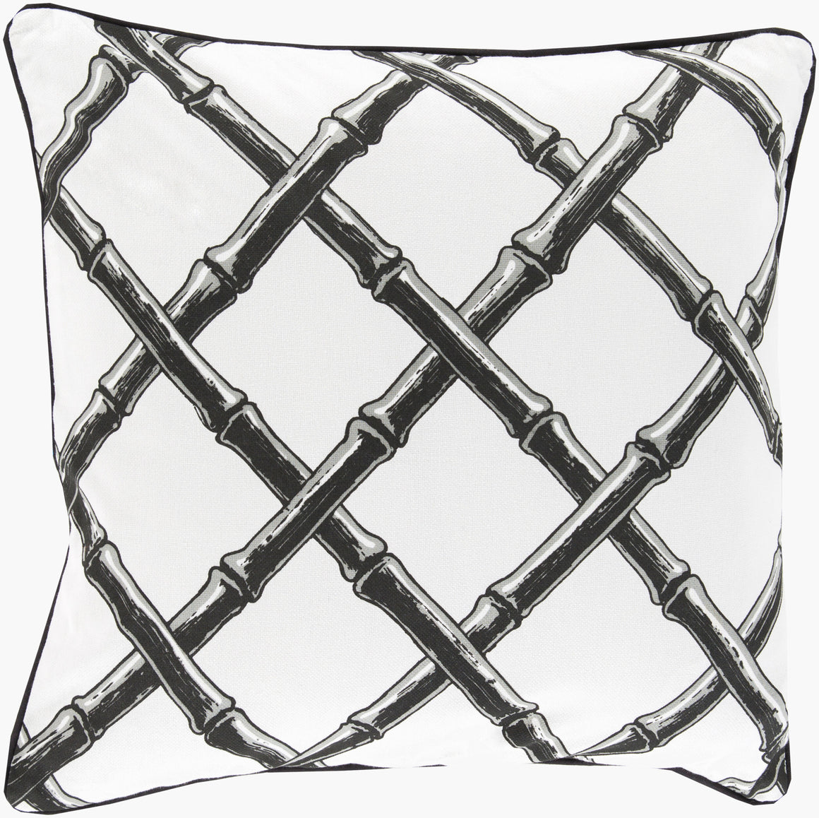 Surya Bamboo Lattice FBB-003 Accent Pillow