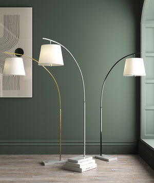 Cloister Medium Brass Floor Lamp