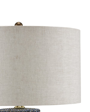 Polka Dot Blue Table Lamp