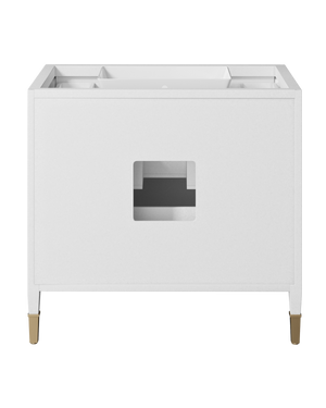 Verona 36" White Vanity with Rectangular Undermount Sink