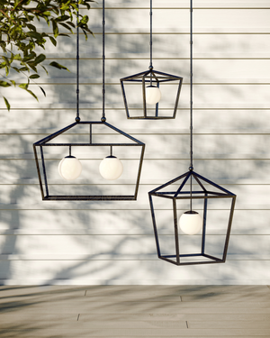 Denison Large Black Outdoor Lantern