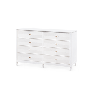 Felicity 8-Drawer, Glazed Whisper White | Felicity Collection | Villa & House