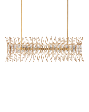 Marquise Oval Gold Chandelier