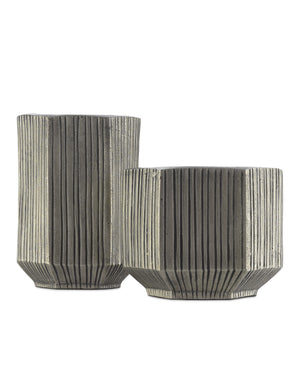 Bavi Large Silver Vase