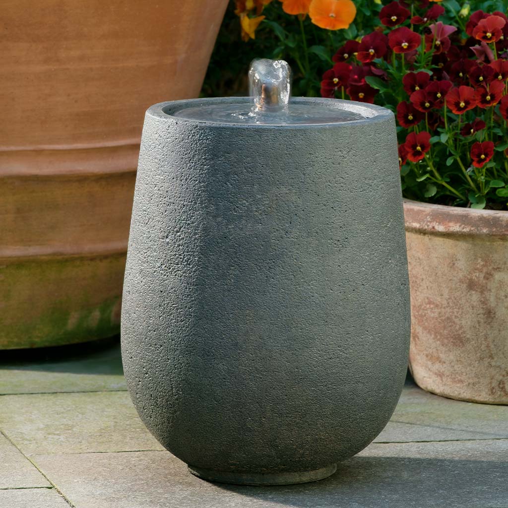 Ana I Garden Stone Fountain - English Lead Patina