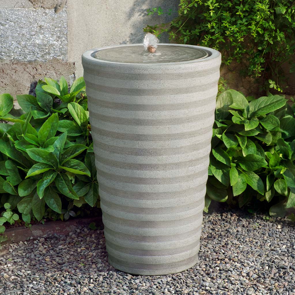Conica Small Stone Fountain - Greystone Patina