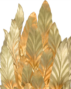 Apollo Gold Leaf Wall Sconce