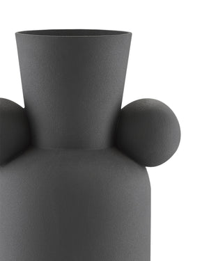 Happy 40 Tall Black Vase