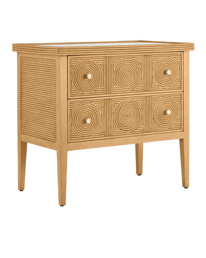 Santos Sea Sand Chest with Glass Top
