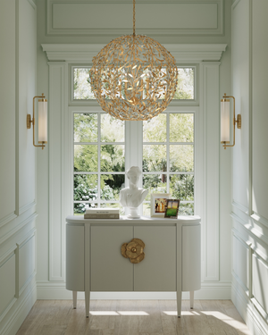 Secret Garden Gold Orb Chandelier