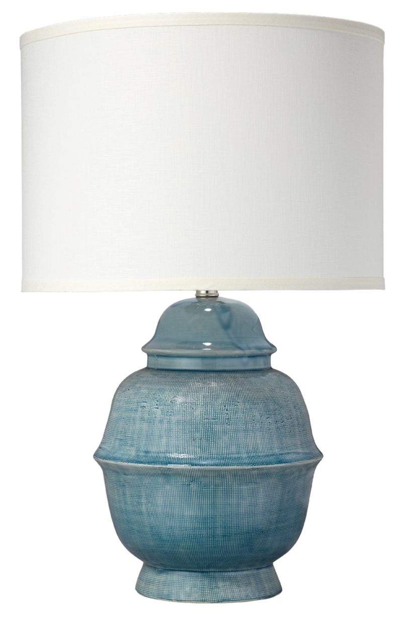 Kaya Ceramic Table Lamp with Linen Shade