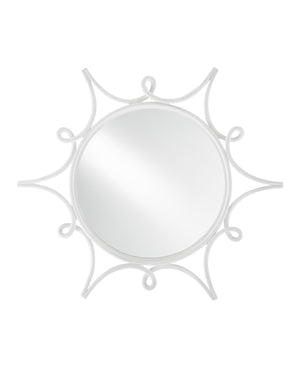 Sabina Round Silver Mirror