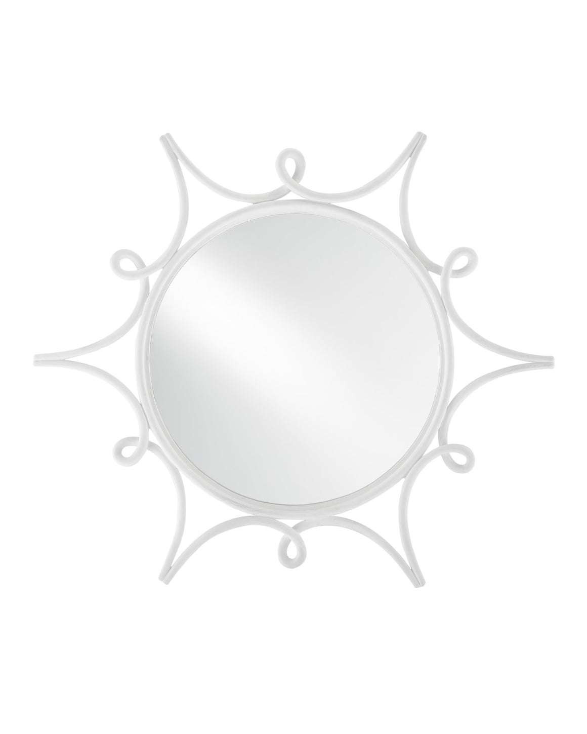 Sabina Round Silver Mirror