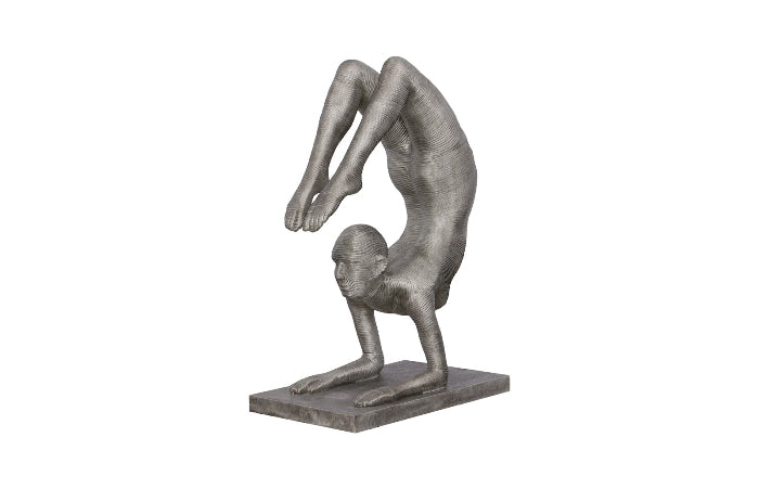 Handstand Scorpion Sculpture, Aluminum