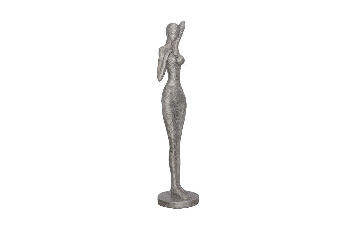 Admiring Standing Sculpture, Aluminum