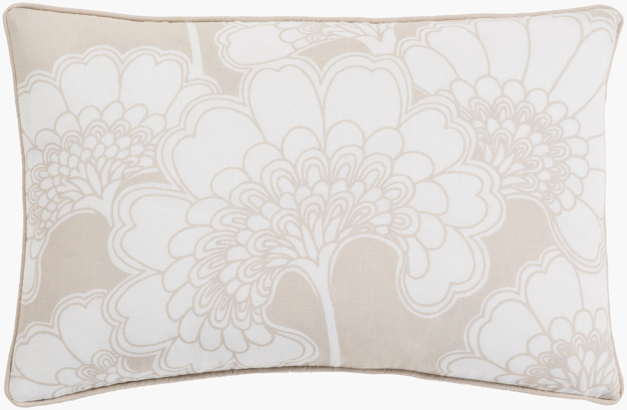 Surya Japanese Floral JA-001 Lumbar Pillow
