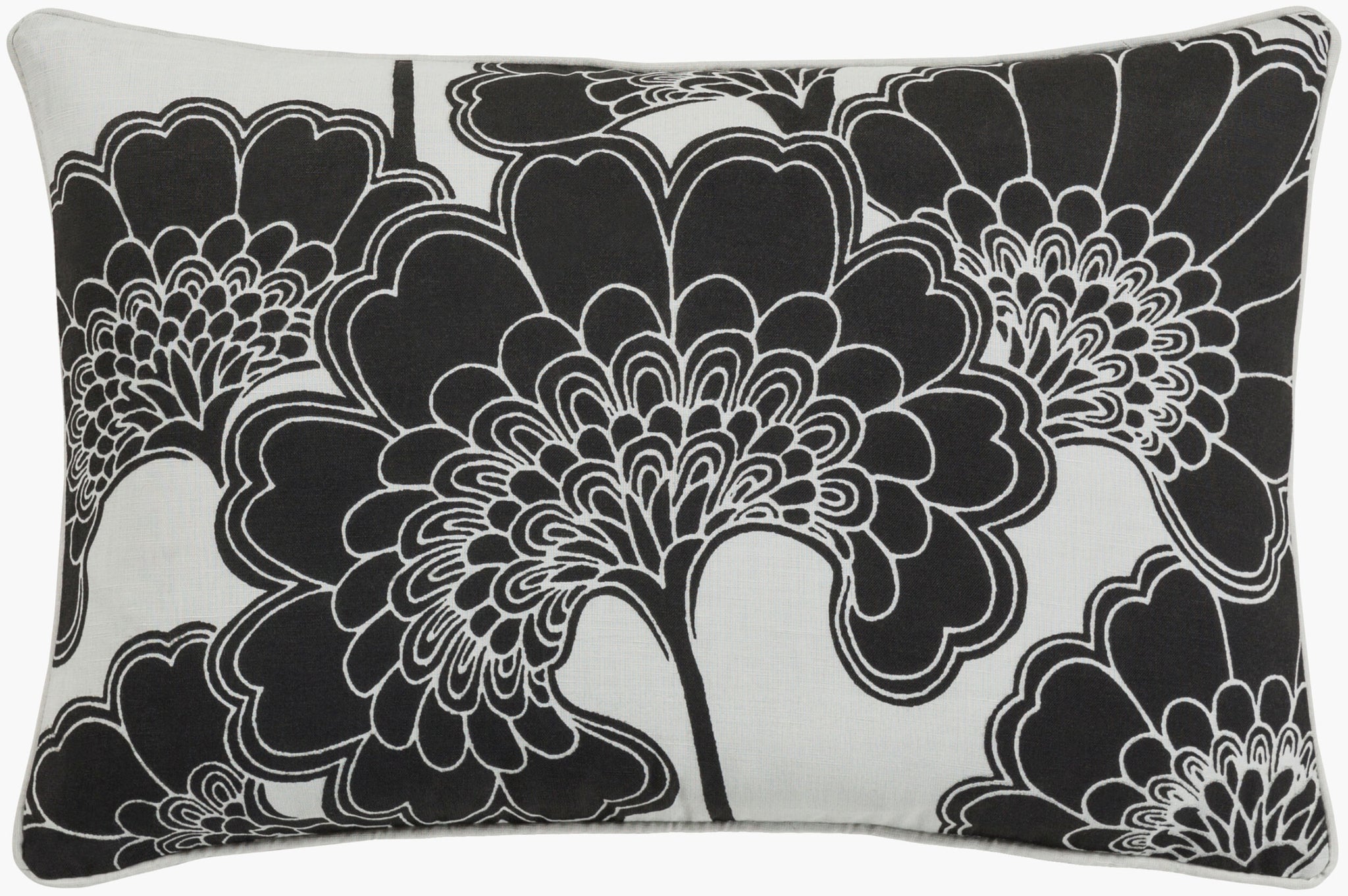Surya Japanese Floral JA-002 Lumbar Pillow