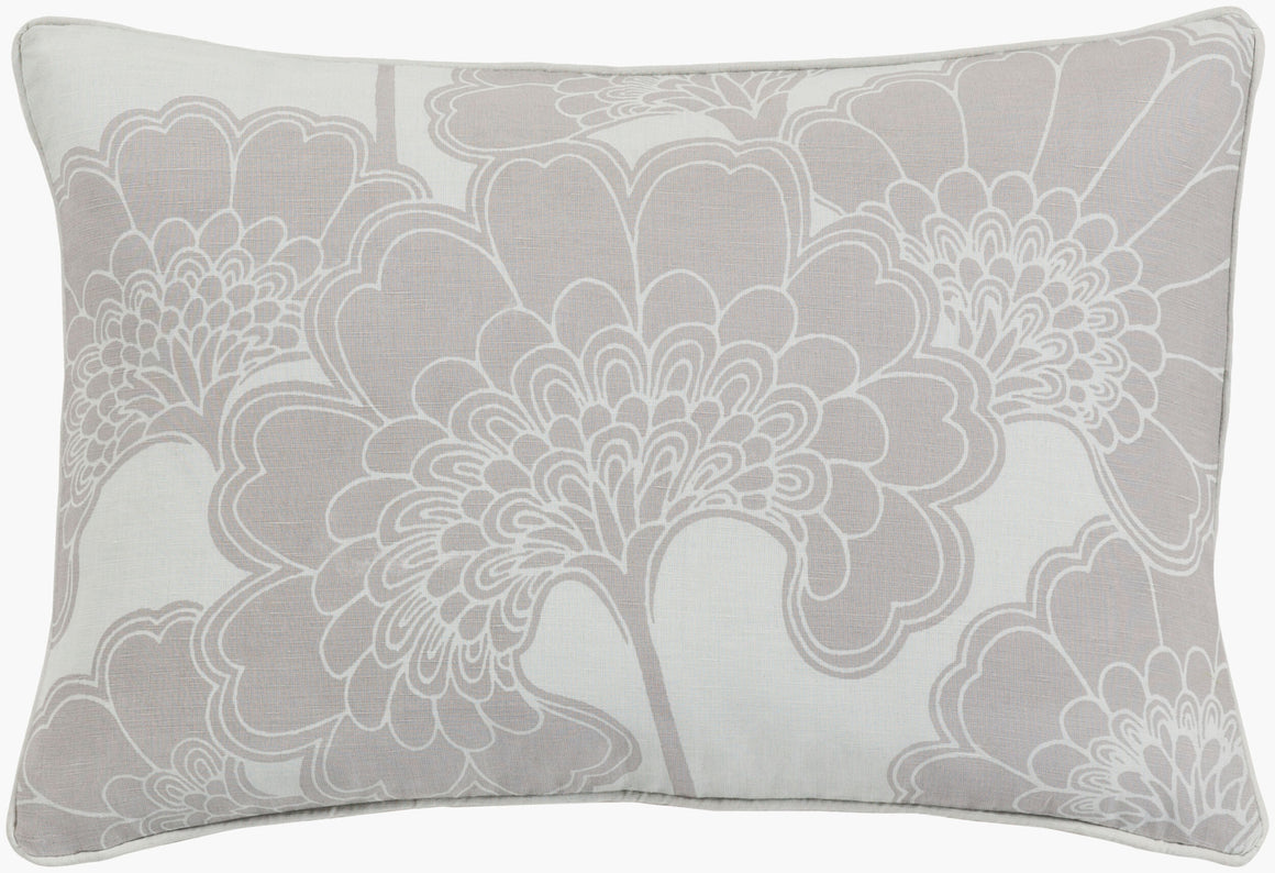 Surya Japanese Floral JA-003 Lumbar Pillow