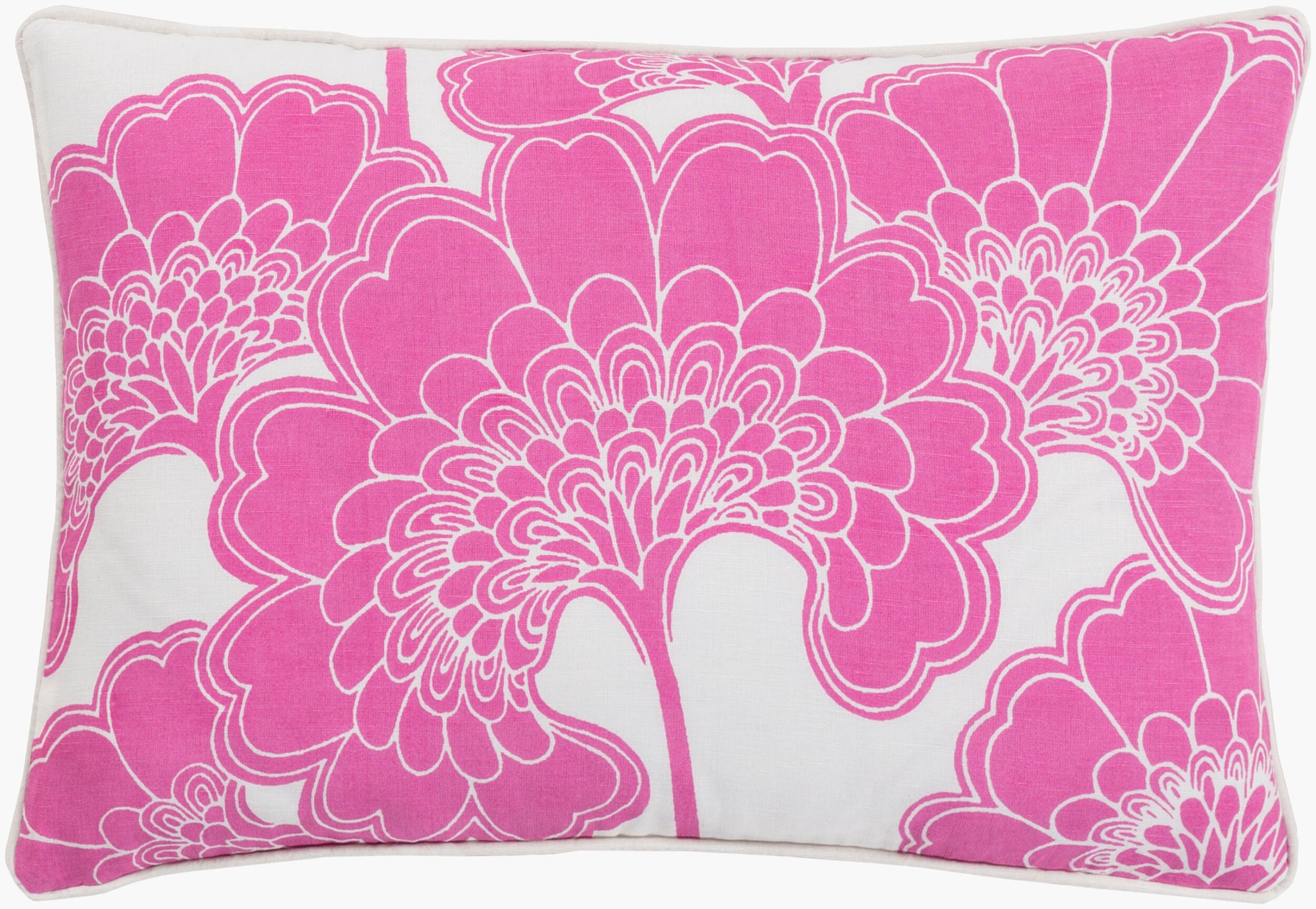 Surya Japanese Floral JA-004 Lumbar Pillow