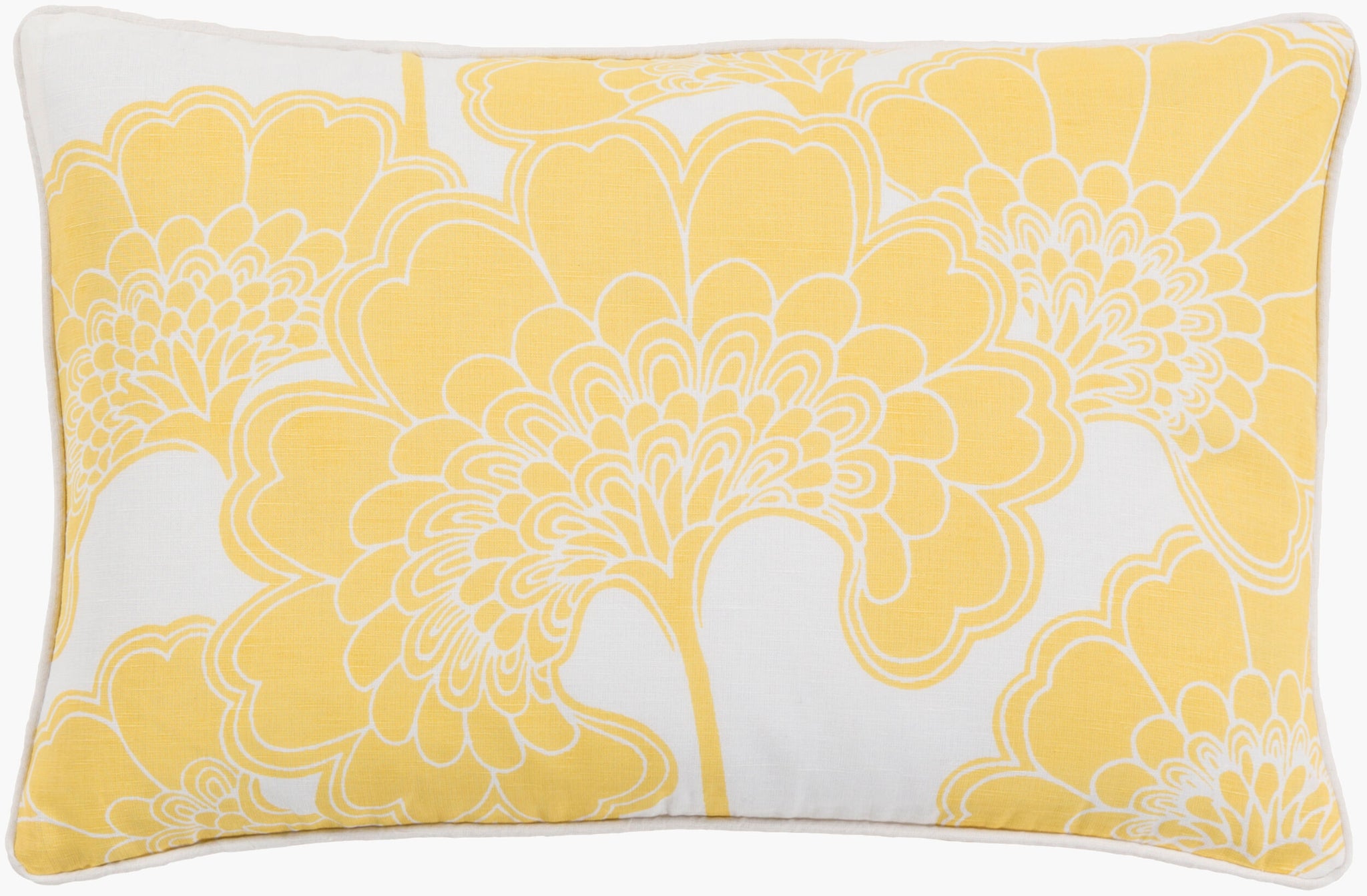 Surya Japanese Floral JA-005 Lumbar Pillow
