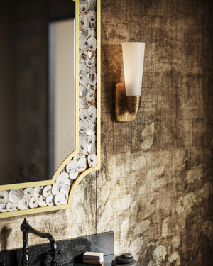 Bonaz Brass Bath Wall Sconce