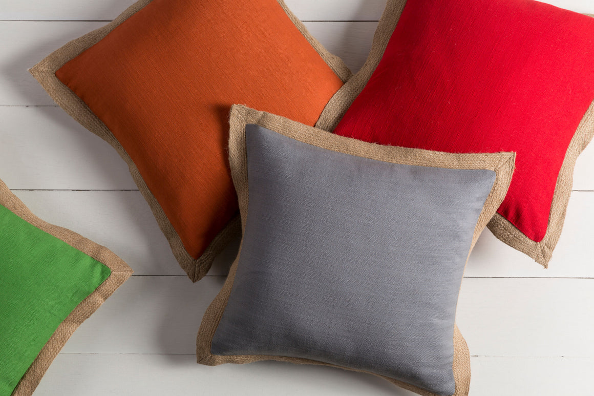 Surya Jute Flange JF-002 Accent Pillow