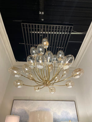 Echo: Glass Globe Twenty-Four-Light Chandelier
