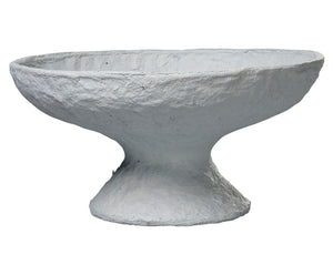 Garden Pedestal Bowl -Pebble Blue