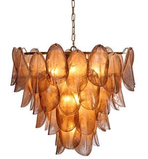 Magnolia 10-Light Quartz Glass Chandelier