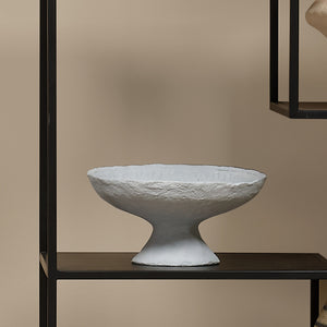 Garden Pedestal Bowl -Pebble Blue