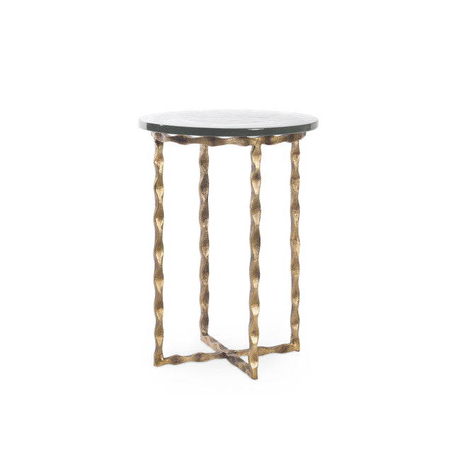 Kyra Accent Table - Antique Brass | Kyra Collection | Villa & House