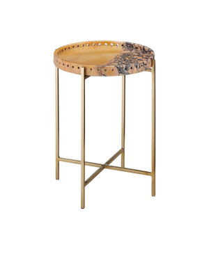 Freya Purple Breccia Accent Table