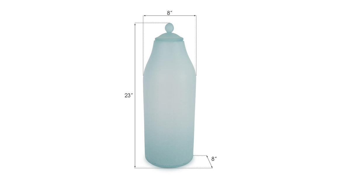 Frosted Glass Bottle, Large