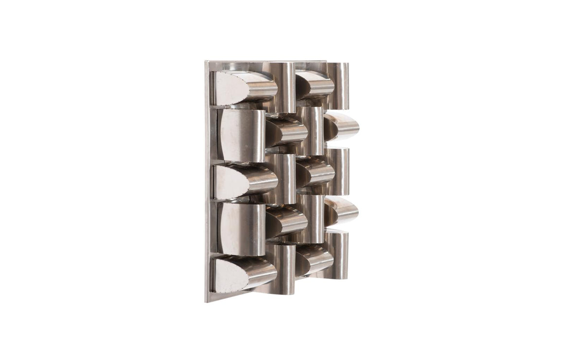Arete Wall Tile, Stainless Steel