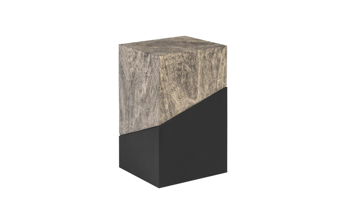 Geometry Side Table, Gray Stone