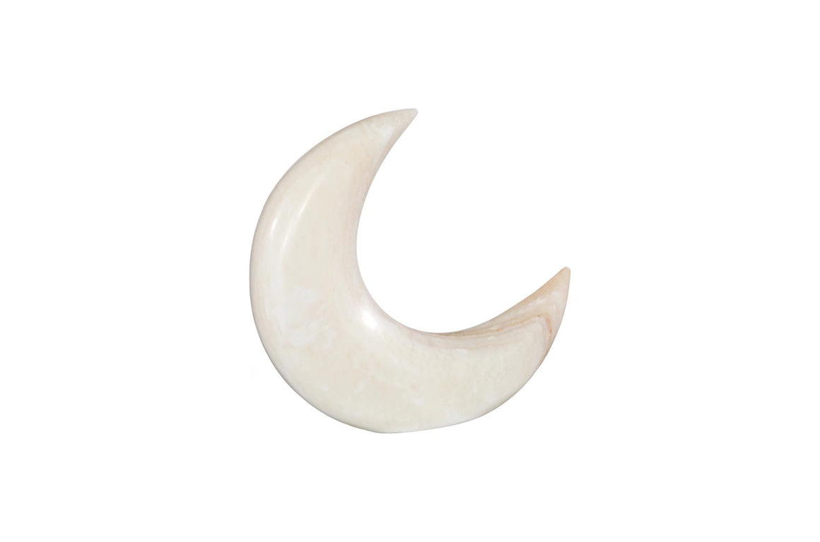 Onyx Moon Sculpture, Large, Off White, Assorted