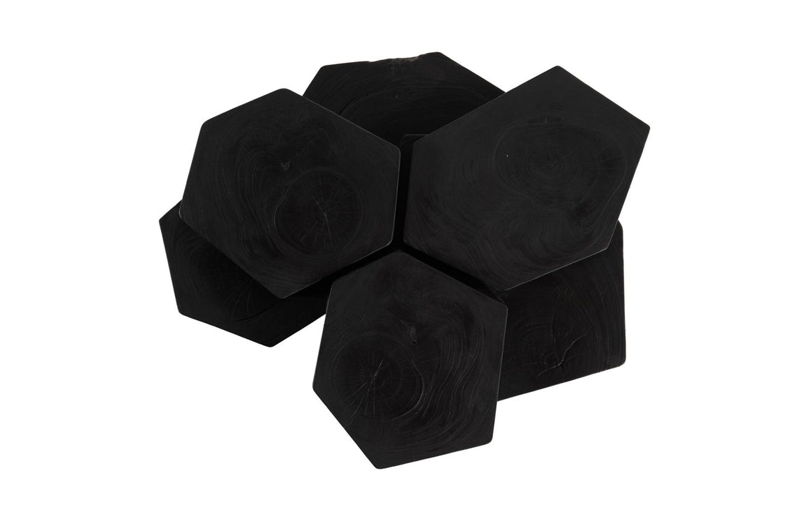 Wood Coffee Table, Black Finish
